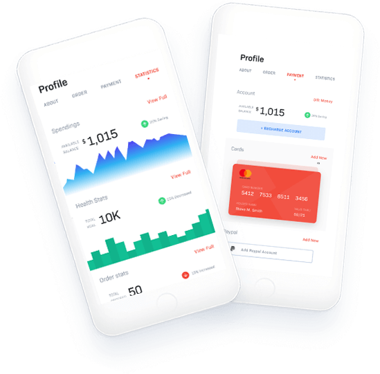 Main Mobile Banking UI